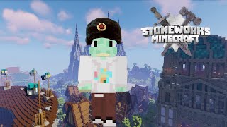 🔴Minecraft worldbuilding in stoneworks [upl. by Letrice189]