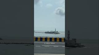 View of Haji Ali Dargah from Mumbais new Coastal Road hajialimumbai coastalroad [upl. by Ynnam357]