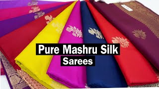 Pure Mashru Silk Sarees Manufacturer And Wholesaler In kolkata Burrabazar Anup Fabrics [upl. by Pas]