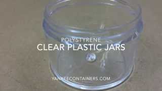 polystyrene ps Clear Plastic Jars [upl. by Wain]