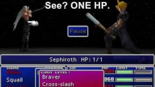 FFVII  Gameshark Goodies  Sephiroths HP [upl. by Carine]