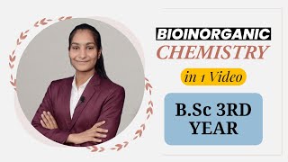 Bioinorganic Chemistry  One Shot  BSc 3rd Year  By Priti Mam [upl. by Rawley]