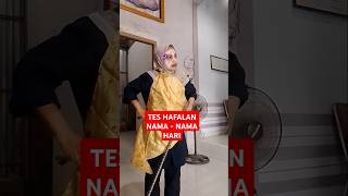 TES HAFALAN NAMA  NAMA HARI tishaqiana [upl. by Mikkanen266]