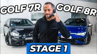 Reprogrammation Stage 1 Golf 8 R vs Golf 7 R [upl. by Haimehen]