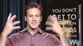 Armie Hammer on playing the Winklevoss twins in The Social Network [upl. by Hecker]