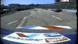 Mark Martin crashes into pit wall barrier [upl. by Krebs]