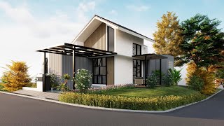 Sketchup Home Design 29 8x13meter Enscape Render [upl. by Rodenhouse]