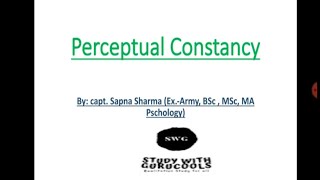 Perceptual constancy size shape colour distance [upl. by Adilen]