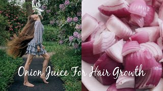 ONION JUICE FOR EXTREME HAIR GROWTH Stop Hair loss amp Grow Long Hair [upl. by Siriso]