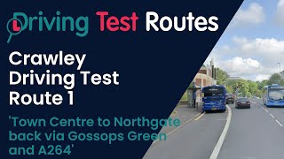 Crawley Driving Test Route 1 [upl. by Bitthia]