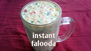 instant falooda recipe  quick and easy falooda [upl. by Dasi103]