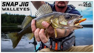 Snap Jigging Walleye from a Kayak Leave The Bait at Home [upl. by Dow]