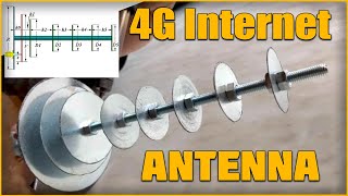 I made a 4G LTE antenna 1800 MHz with my own hands Internet works [upl. by Elvina]