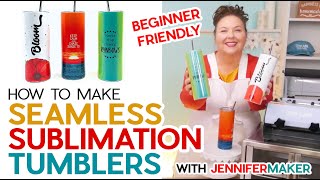 How to Make Sublimation Tumblers in 3 Ways with Seamless Results [upl. by Ariet]