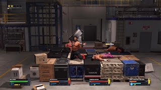 WWE 2K24 BackSTAGE Fight [upl. by Haorbed]