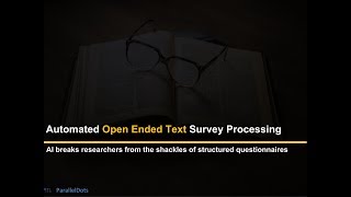 Open ended Survey Analysis using Machine Learning [upl. by Yanarp]