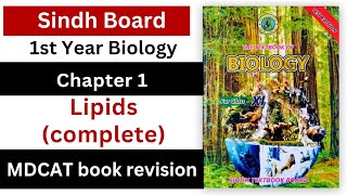 lipids  biological molecules class 11 biology Sindh board New book [upl. by Negam]