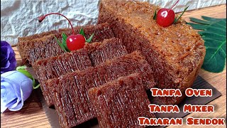 Resep Anti Gagal  Bolu Sarang Semut  Bolu Karamel Takaran Sendok Tanpa Mixer Tanpa Oven [upl. by Australia]