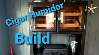 Cigar Humidor Cabinet Build [upl. by Olegnad]