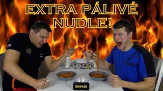 NEJPÁLIVĚJŠÍ NUDLE NA ČESKÉM TRHU Fire Ramen noodle challenge [upl. by Emixam13]