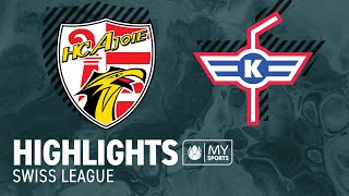 Ajoie vs Kloten 54 nV  Highlights  Ajoie ist Meister und steigt auf [upl. by Kcinomod]