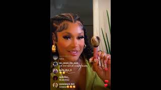 Lira Galore live doing makeup and breaking shet [upl. by Afrikah]