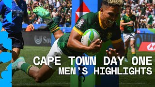 UNMISSABLE rugby in South Africa  Cape Town HSBC SVNS Day One Mens Highlights [upl. by Jelena]