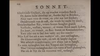 Pieter Cornelisz Hooft 15811647 Sonnet Gezwinde grijsaard Ghesvvinde Grysaert 1610 PC Hooft [upl. by Shulock]