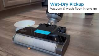 BLACKDECKER Vacuum  Wash Duo MultiSurface Cordless with Accessories  BXUVXA01 [upl. by Sabrina]