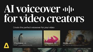 Easily bring your story to life with highquality AI voiceovers for any type of video [upl. by Rockwood]