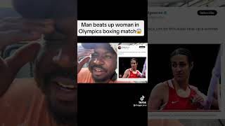 Man beats up woman in Olympics boxing match😱olympics boxing paris imanekheliff angelacarini [upl. by Ennaxxor]