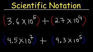 Scientific Notation  Addition and Subtraction [upl. by Nnazus91]