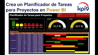 Crea un Planificador de Tareas para Proyectos en Power BI [upl. by Oidiple698]