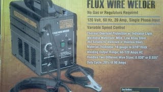 Chicago Electric 90 Amp Flux Core Wire Welder Unboxing amp Setup [upl. by Aita713]