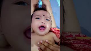 Newborn Baby after massage part1 shortsvideo cutebaby [upl. by Yul]