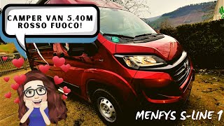 CAMPER PURO VAN 540M COMPATTO MCLOUIS MENFYS SLINE 1 ROSSO FUOCO [upl. by Wenoa]