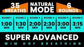 Super Advanced Wim Hof Guided Breathing  6 Rounds  30 Breaths  Pure Breathwork No Frequencies [upl. by Eniala]