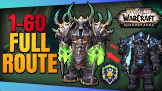 WOW Level 160 Alliance Leveling Guide 2022 [upl. by Hgielrebmik844]