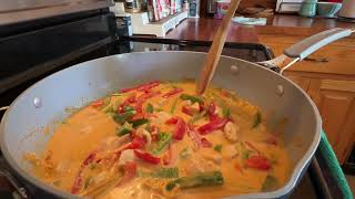 Chicken Panang Curry  Thai recipe using store bought Panang curry paste [upl. by Teirtza]