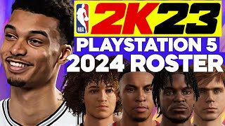 NBA 2K24 ROSTER UPDATE FOR NBA 2K23 WITH REAL FACE SCANS 🔥 [upl. by Socha]