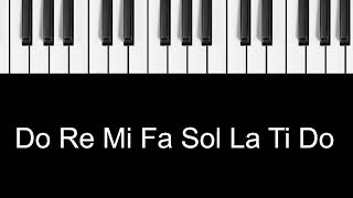 Do Re Mi Fa So La Ti Do  Piano [upl. by Ztnarf]