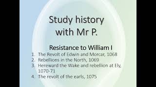 AngloSaxon and Norman England how did William deal with rebellions [upl. by Nangem]