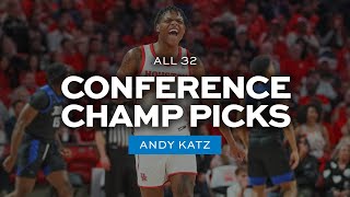 All 32 mens basketball conference champions predicted by Andy Katz [upl. by Camden28]