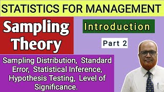 Statistics for Management II Sampling Theory II Introduction II Theory Explained II Part 2 II Khans [upl. by Heyde872]