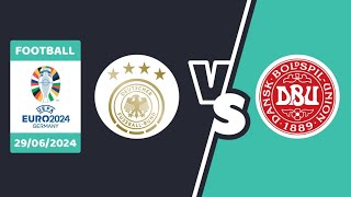 ALLEMAGNE vs DANEMARK  EURO 2024 18 Finales  Full Match  Efootball Prediction [upl. by Palma]