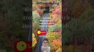 Differentiating Speakers Views for ielts ieltspreparation ieltslistening short youtubeshorts [upl. by Eidoc617]