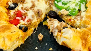 Recette pizza facile et rapide بيتزا بنينة برشا و سهلة [upl. by Straub]