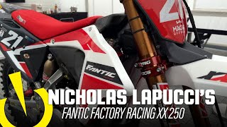 FACTORY BIKE Nicholas Lapuccis Fantic Factory Racing XX 250 [upl. by Alda38]