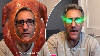 Video Michael Cohen trolled with face filters during TikTok live [upl. by Ayota676]