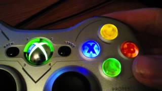 Modded Xbox 360 Controller quotABXY LED Modquot [upl. by Aidyl]